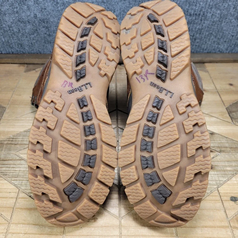 L.L. Bean Storm Chaser 5 Mens 8.5 M Duck Boots Brown Leather Primaloft Tek 2.5